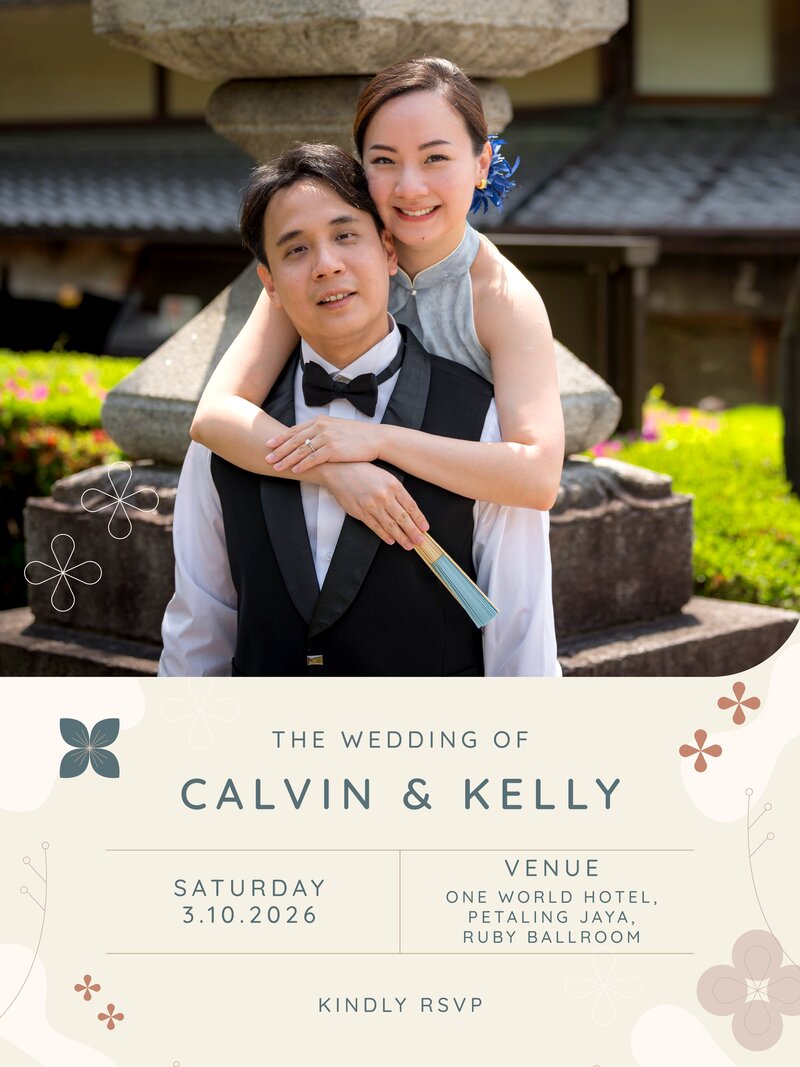 Calvin and Kelly Wedding Landing Page